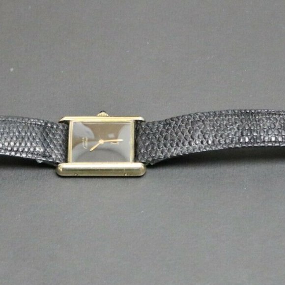 Cartier Gold Tank Watch 23mmx30mm! PAPERS! BOX!! - Picture 6 of 7